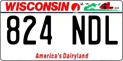 WI license plate 824NDL