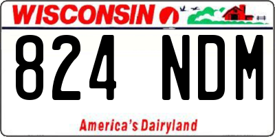 WI license plate 824NDM