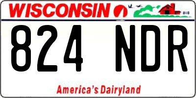 WI license plate 824NDR