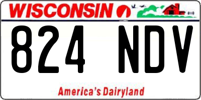 WI license plate 824NDV