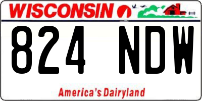 WI license plate 824NDW