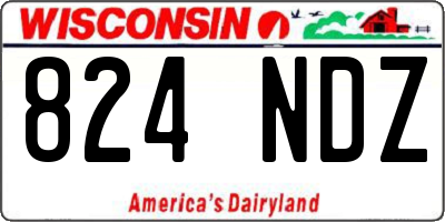 WI license plate 824NDZ