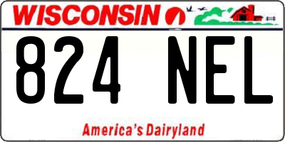 WI license plate 824NEL