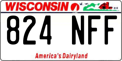 WI license plate 824NFF