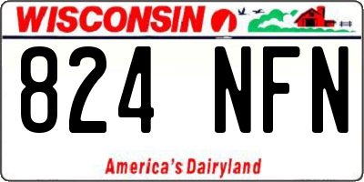 WI license plate 824NFN