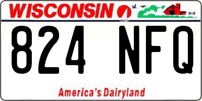 WI license plate 824NFQ
