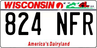 WI license plate 824NFR