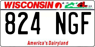 WI license plate 824NGF
