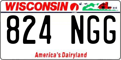 WI license plate 824NGG