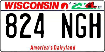 WI license plate 824NGH