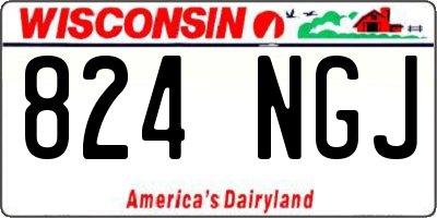 WI license plate 824NGJ