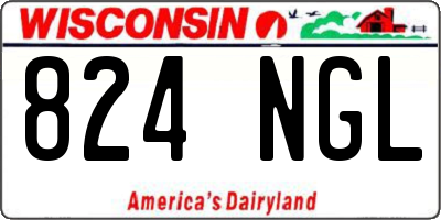 WI license plate 824NGL