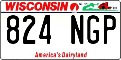 WI license plate 824NGP