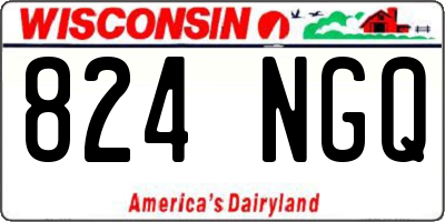WI license plate 824NGQ