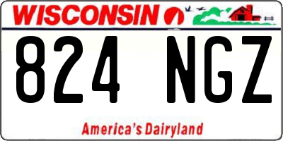 WI license plate 824NGZ