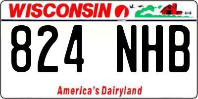 WI license plate 824NHB