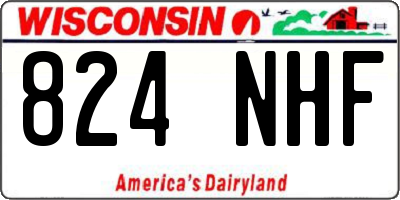 WI license plate 824NHF