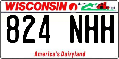 WI license plate 824NHH