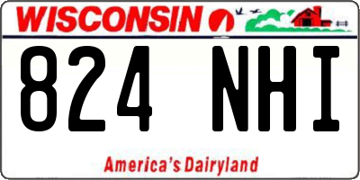 WI license plate 824NHI