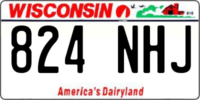 WI license plate 824NHJ