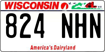 WI license plate 824NHN