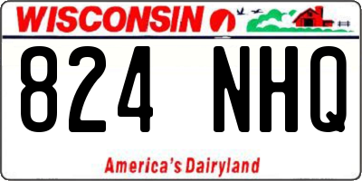 WI license plate 824NHQ