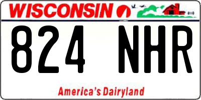 WI license plate 824NHR