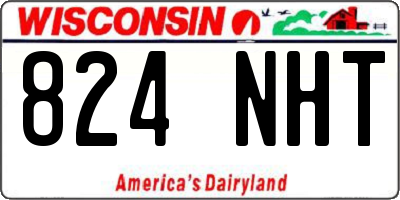 WI license plate 824NHT