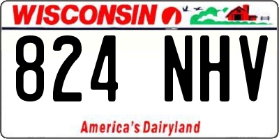 WI license plate 824NHV