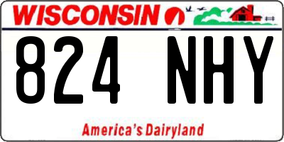 WI license plate 824NHY
