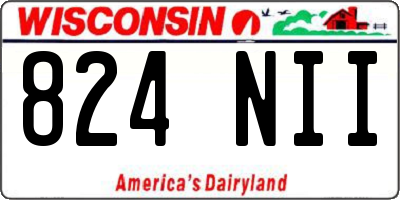 WI license plate 824NII