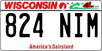 WI license plate 824NIM