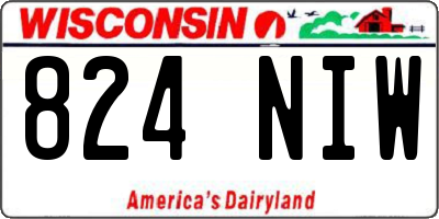 WI license plate 824NIW