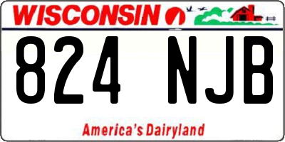 WI license plate 824NJB