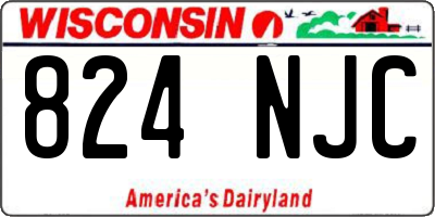 WI license plate 824NJC