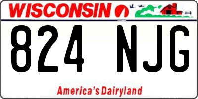 WI license plate 824NJG