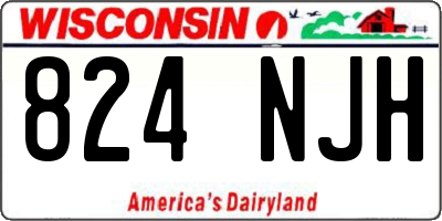 WI license plate 824NJH