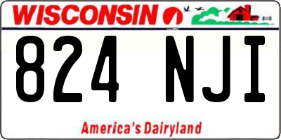 WI license plate 824NJI
