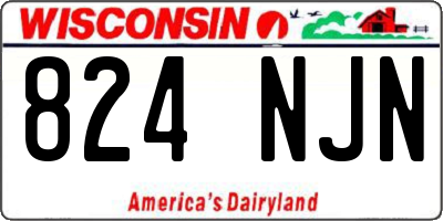 WI license plate 824NJN