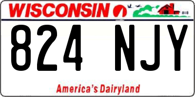 WI license plate 824NJY