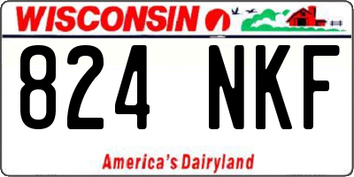 WI license plate 824NKF