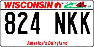 WI license plate 824NKK
