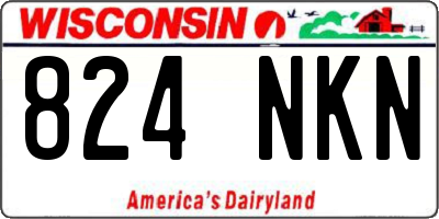 WI license plate 824NKN