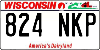 WI license plate 824NKP