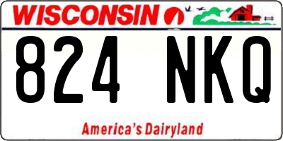 WI license plate 824NKQ