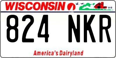 WI license plate 824NKR