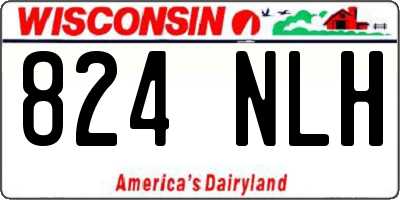WI license plate 824NLH