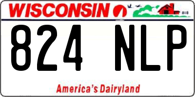 WI license plate 824NLP