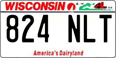WI license plate 824NLT