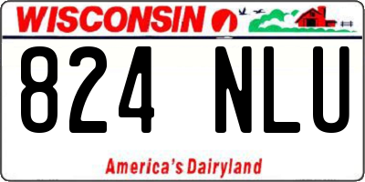 WI license plate 824NLU